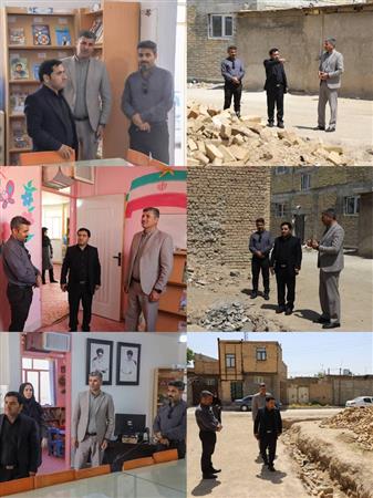 بازدید مدیرکل محترم جناب آقای معینی از پروژه ساخت ساختمان جدید کتابخانه فدک